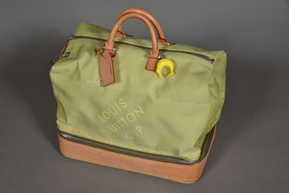LOUIS VUITTON CUP. 24h bag in green/grey...