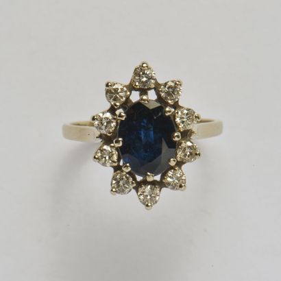 18K (750/oo) white gold 