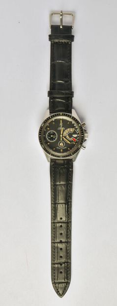 YEMA: Chronograph watch in steel, model 