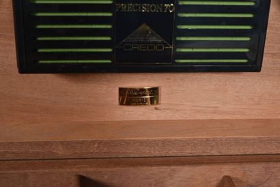 Cigar box with checkerboard pattern, mini...