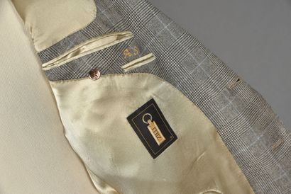 ZILLI. Men's Prince of Wales jacket, notched...