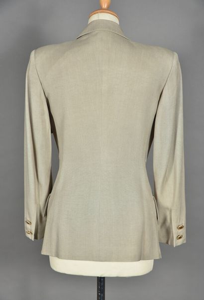 Gianni Versace. Blazer jacket in gray/beige...