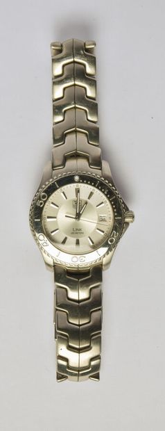 TAG HEUER: Steel watch, 