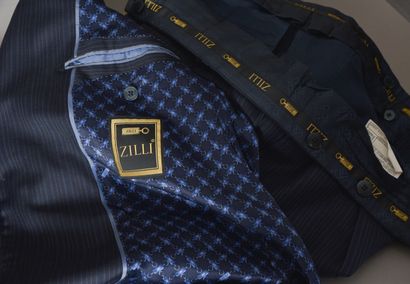 ZILLI. Men's 200s wool suit with double tennis...