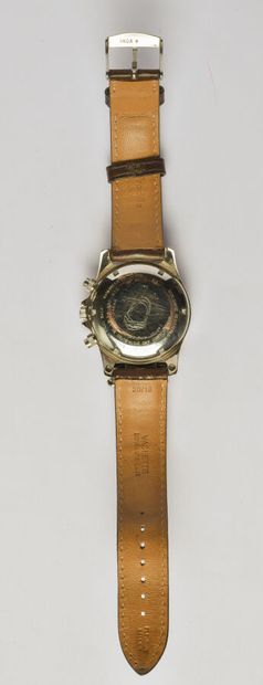 CAPITOL: Steel chronograph watch, 