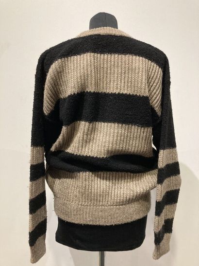 KANSAI INTERNATIONAL - Pull en laine rayé,...