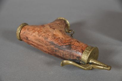 Lot including a goniometer and a brass square,...