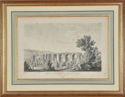 Ruins of the aqueduct of Saint-Just, near...