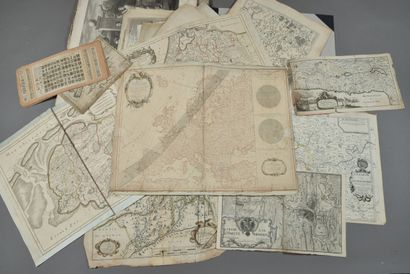Cardboard pocket including various engravings...