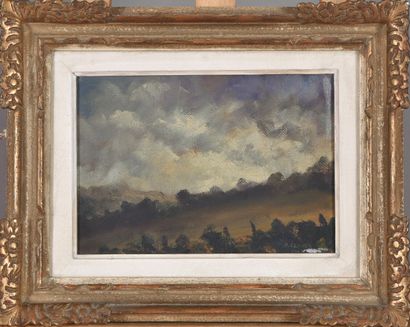 Bernard CLAVEL (1923-2010).
Landscape with...