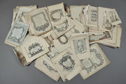 Important set of engravings and prints for...