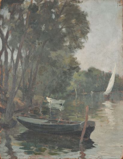 Jean Louis Marcel COSSON (1878-1956).
Boat...