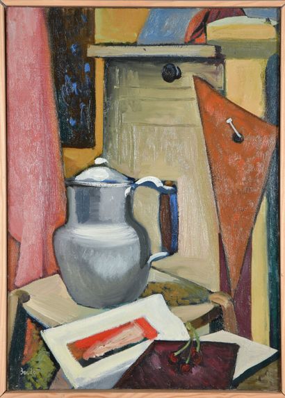 Paul BOUDOT (1915-1982).
Still life in the...