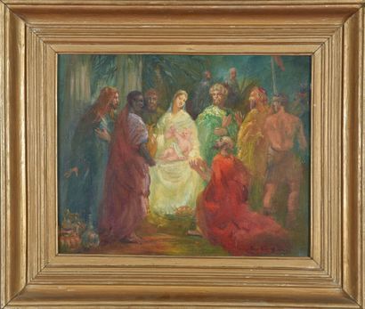 Paul DANGMANN (1899-1974).
The adoration...