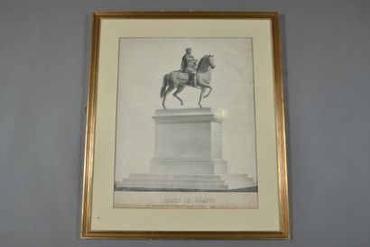 Louis the Great. Equestrian statue of Louis...