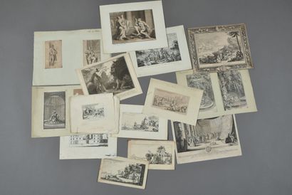 LE CLERC Sébastien
Set of about sixteen engravings...