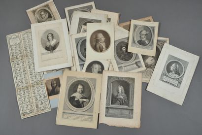 Nice set of engraved potraits featuring Michel...
