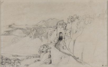 Théodore CARUELLE d'ALIGNY (1798-1871).
Paysage...