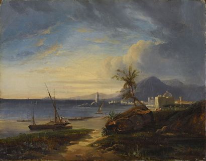 Dans le goût d'Antoine GUINDRAND (1801-1843).
Bord...