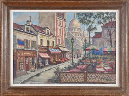 Solange MONVOISIN (1911 - 1985).
Place du...