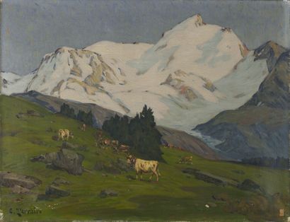 Clovis Frédérick TERRAIRE (1858-1931).
Scène...