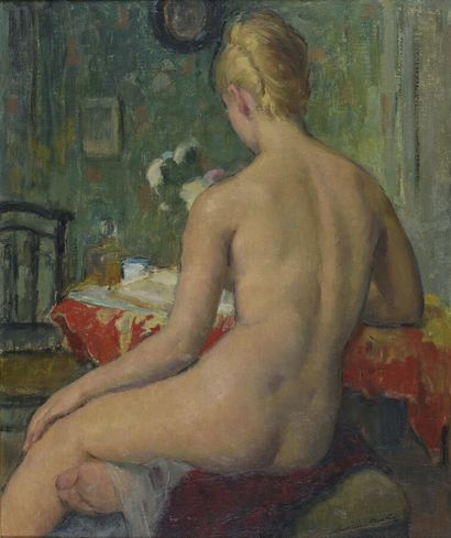 Madeleine PLANTEY (1890-1985).
Nu assis de...