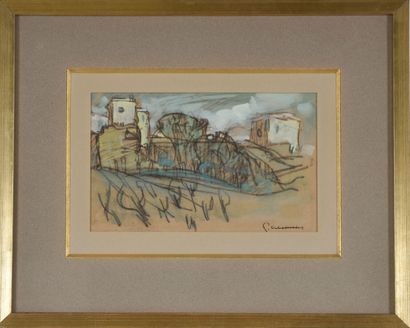 Pierre COMBET- DESCOMBES (1885-1966).
Vignes...