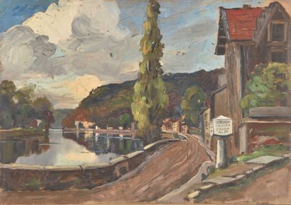 Ernest DELUERMOZ (1881-1935)
Bord de la Saône...