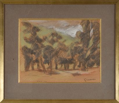 Pierre COMBET- DESCOMBES (1885-1966).
Paysage...