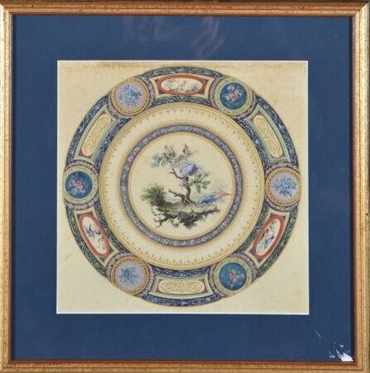 RENARD Emile (1825 - 1882)
Projet d'assiette...