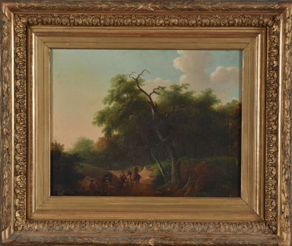 École française du XIXème siècle.
Paysage...