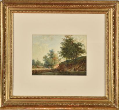 Alexandre CALAME (1810-1864).
Mère et son...