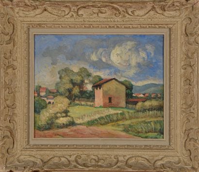 Claudius LINOSSIER (1893-1953).
Bâtisse dans...