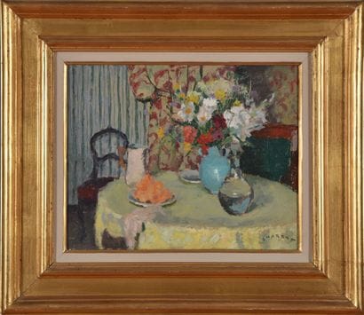 Louis CHARRAT (1903-1971).
Table fleurie...