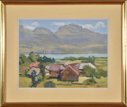 Pierre THEVENIN (1905- 1950).
Le village...