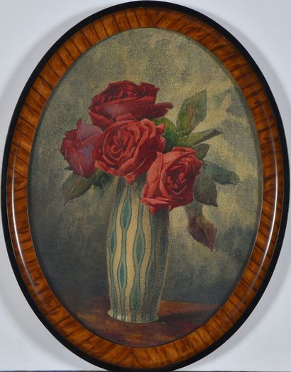 Charles SEITTE (1872-1952).
Roses rouges...