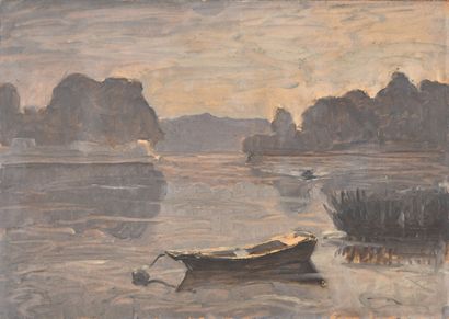 Ernest DELUERMOZ (1881-1935)
Barque sur la...