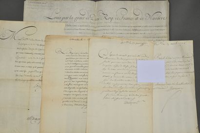 ANCIEN RÉGIME. Ensemble de lettres adressées...