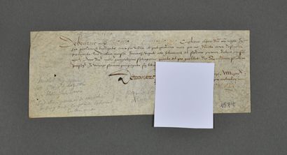 [Michel de MONTAIGNE]. Geoffroi de MONTAIGNE,...