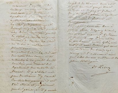 Henri LECOQ (1802-1871), botaniste.
Lettre...