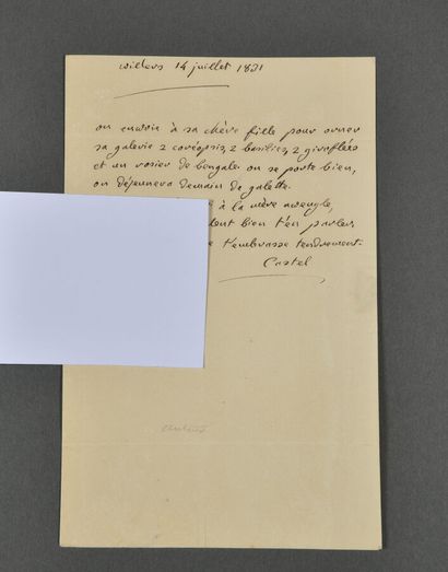 René CASTEL (1758-1832), naturaliste et poète,...