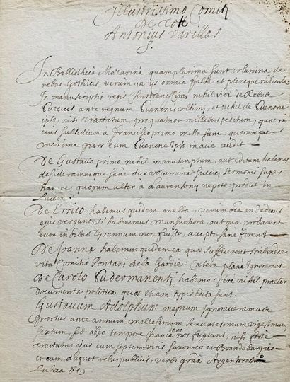 Antoine VARILLAS (Guéret 1626-1696), historiographe...