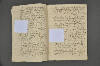 BOULANGERIE. Manuscrit de 9 pp. in-4. 1597.
« Mémoire...