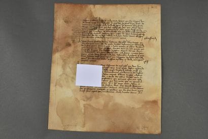 ORNE. Cahier manuscrit de 4 pp. sur vélin,...