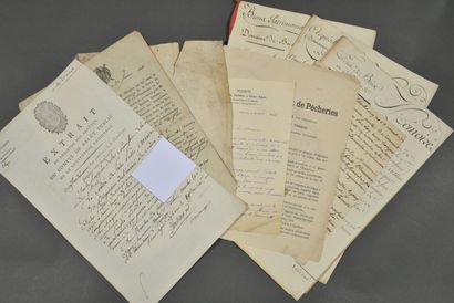 MANCHE. 11 documents.
- 4 manuscrits, formant...