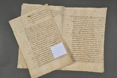 GARD. 2 manuscrits du XVIe siècle, en latin....