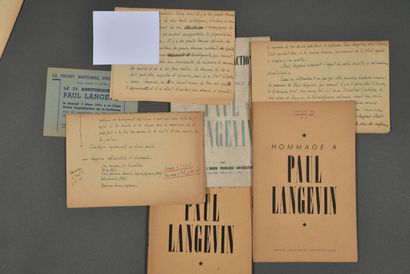 [Paul LANGEVIN]. John Desmond BERNAL (1901-1971),...