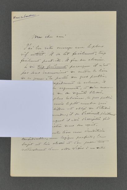 Henri de SAUSSURE (Genève 1829-1905), entomologiste...