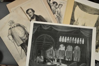 OPÉRA. 5 grandes estampes du XIXe.
La Juive...