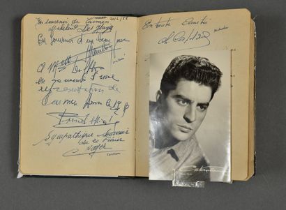 CHANSON & JAZZ. Carnet d'autographes recueillis...